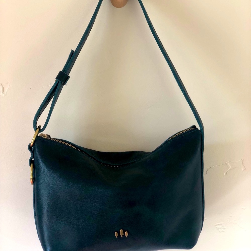 Portland Leather small slouchy lagoon Shoulder Bag